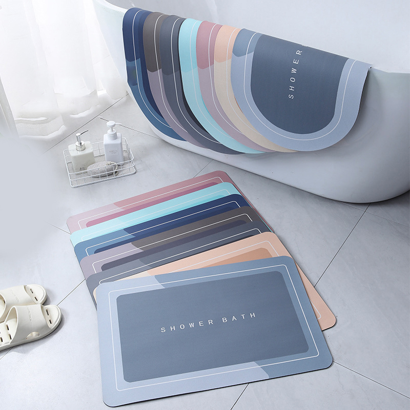 Jet Home Bathroom Mats - Saugfähige Bad Bade matte Anti-Rutsch-Dusch teppich