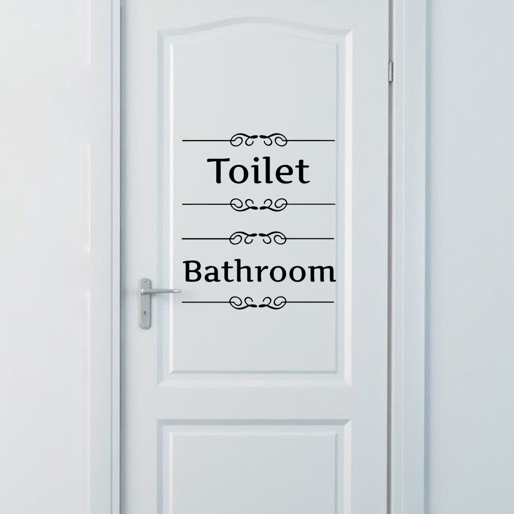 Home Bathroom Quotes - Wc Badezimmer Zeichen Wand Aufkleber Home