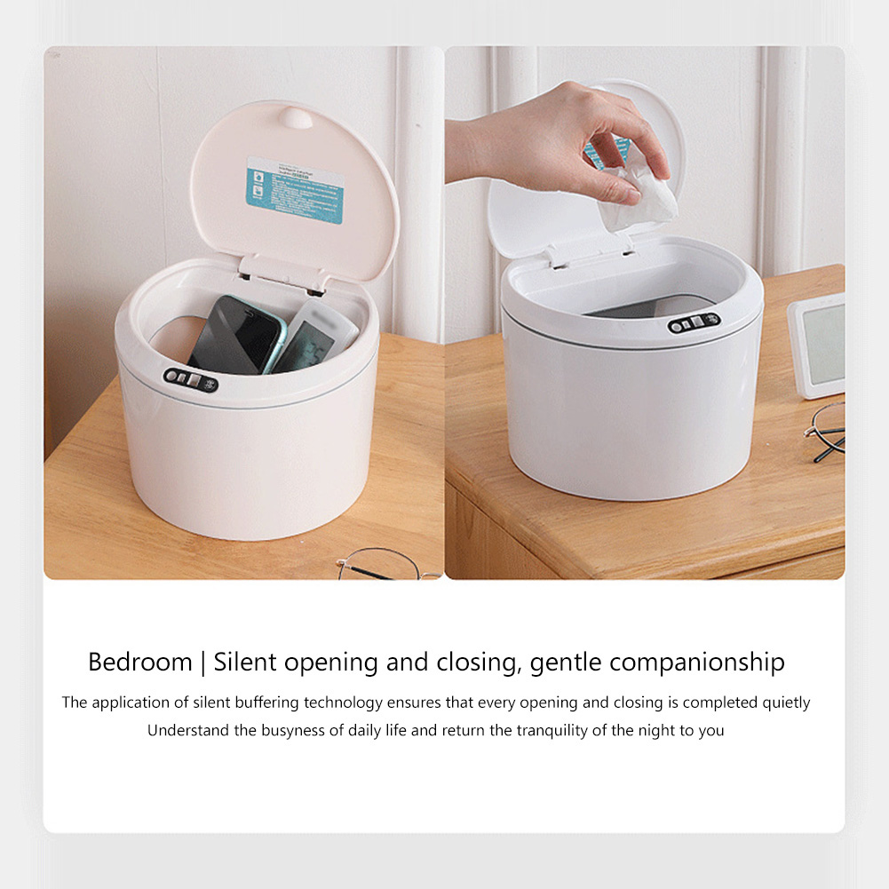 Home Bathroom Trash Can - Automatischer Mülleimer mit elektrischem Sensor, 3