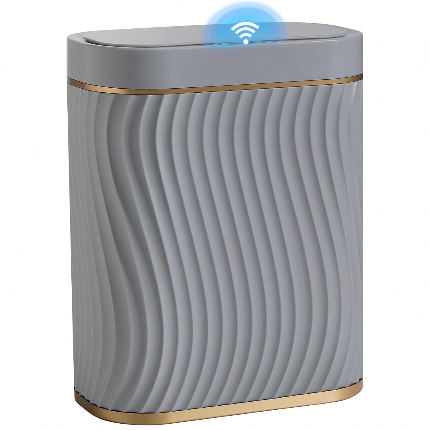 Home Bathroom Trash Can - Intelligenter Bewegungssensor-Mülleimer, 2,6 Gallonen Kleiner Berührungsloser