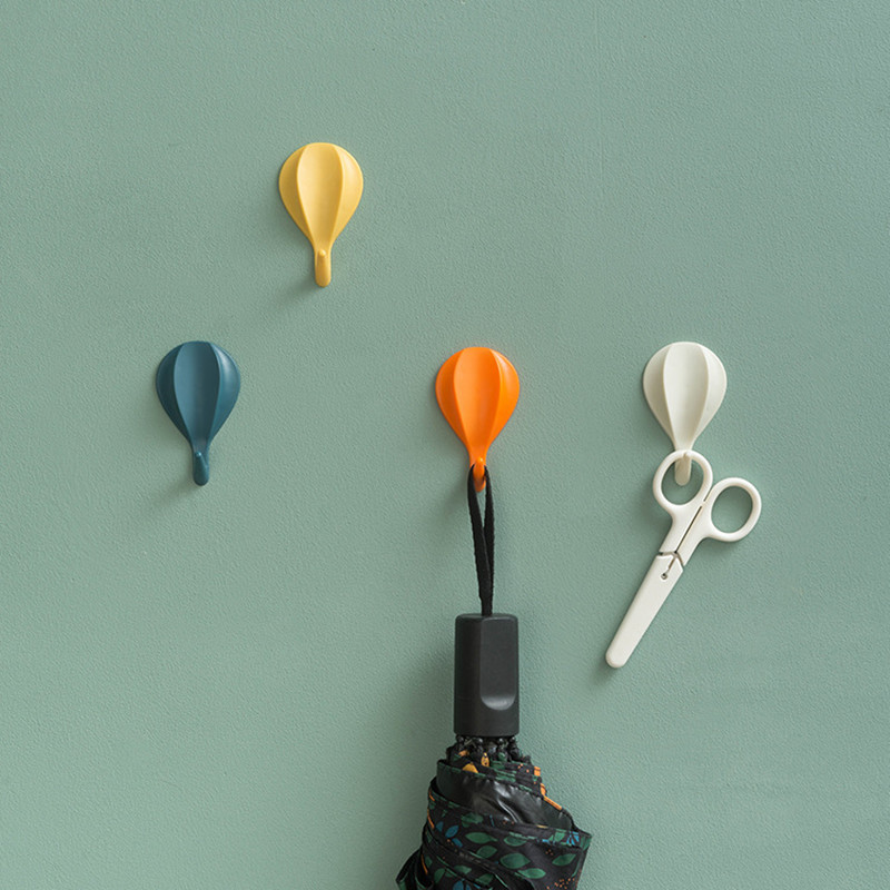 Home Bathroom Key - 8 Stück Heißluftballon-Wandhaken Schlüsselorganizer Kleider- und