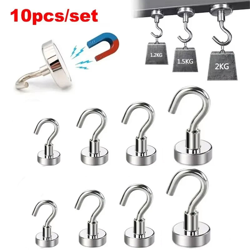 Home Bathroom Key - 10PCS Starke Magnet Haken Mehrzweck Lagerung