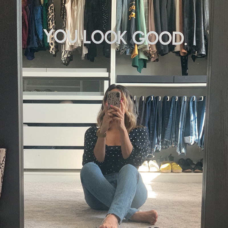 Home Bathroom Quotes - You Look Good Spiegel-Wandaufkleber, Badezimmer, Schlafzimmer,