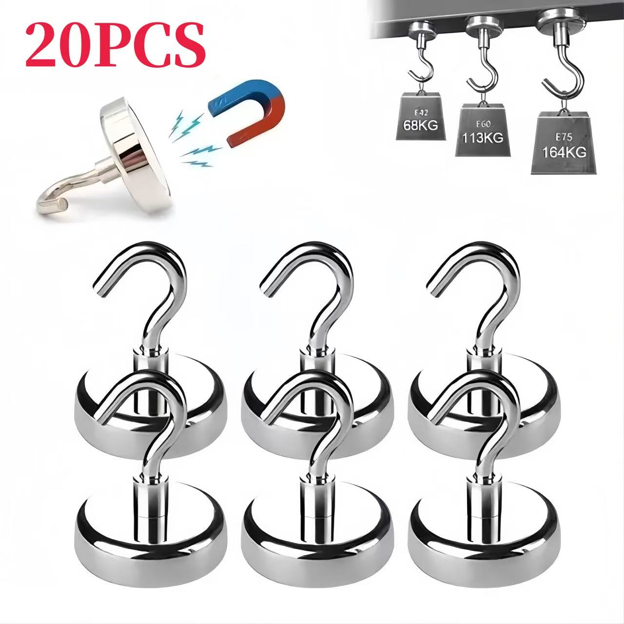 Home Bathroom Key - 1-10-20PCS Starke Magnet Haken Mehrzweck Lagerung