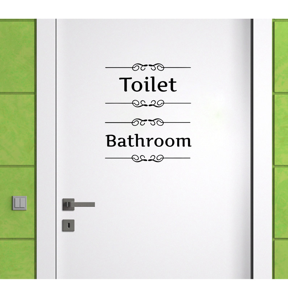 Wc Badezimmer Zeichen Wand Auf – Home Bathroom Quotes Bewertung und Preis