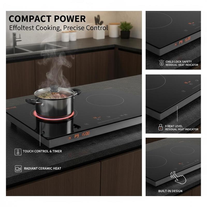Keramik-Strahlungsheizplatte 2 – Home Kitchen & Bathroom Bewertung und Preis