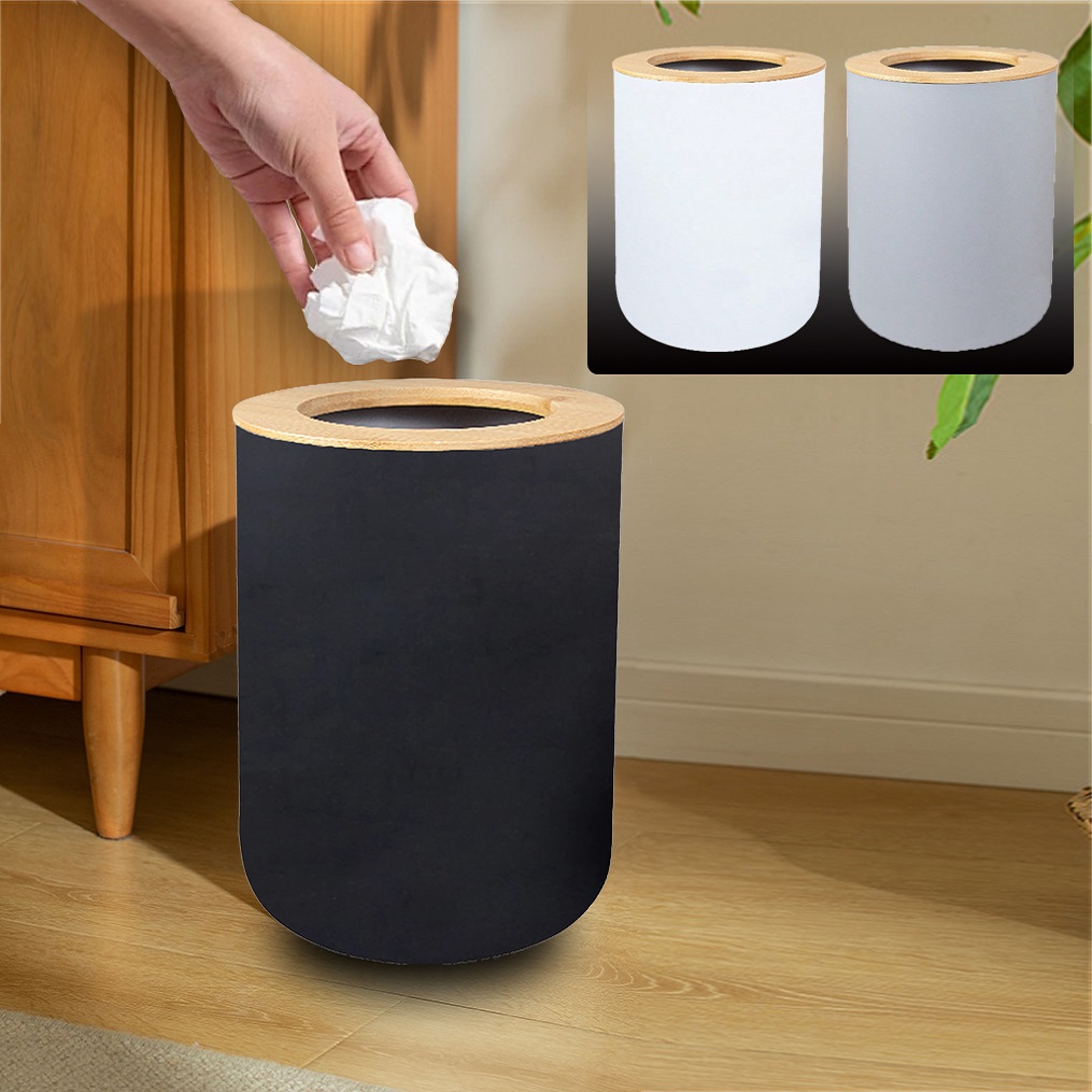 Schwarzer Kunststoff-Mülleimer – Home Bathroom Trash Can Bewertung und Preis
