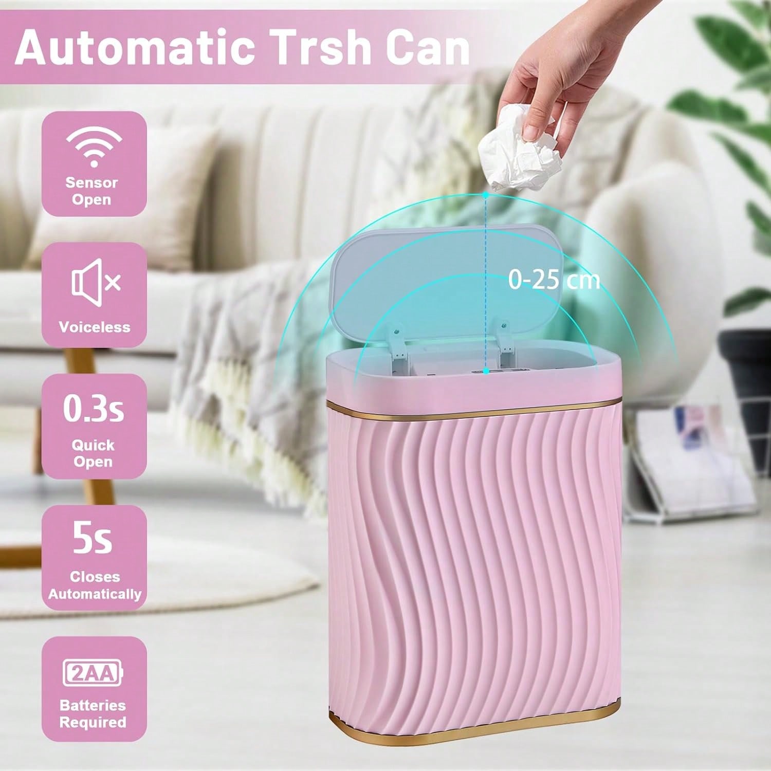 Intelligenter Bewegungssensor- – Home Bathroom Trash Can Bewertung und Preis