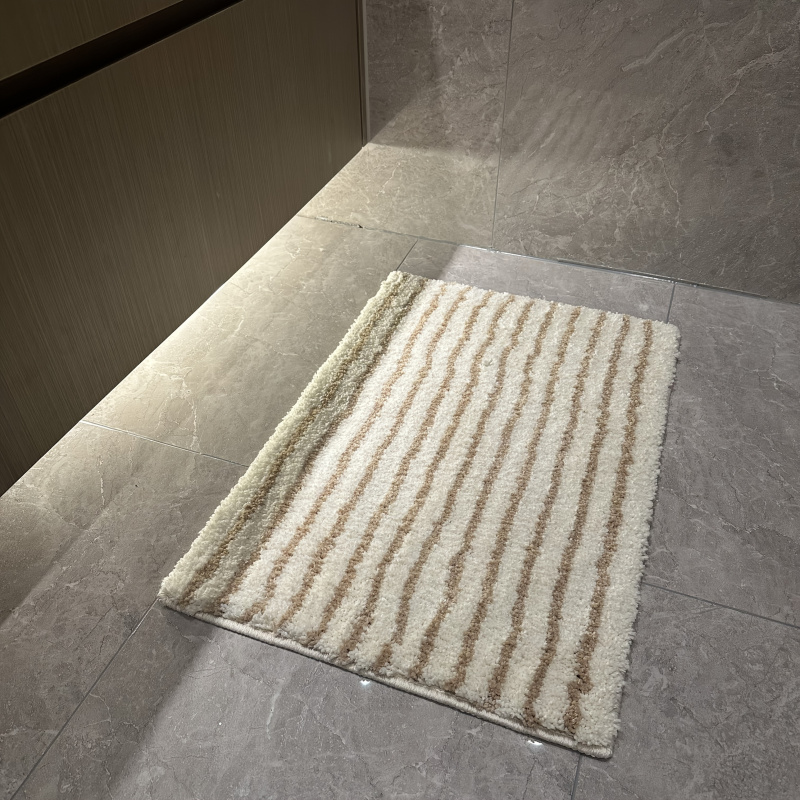VIKAMA minimalistischer gestre – Zara Home Bathroom Rug Bewertung und Preis