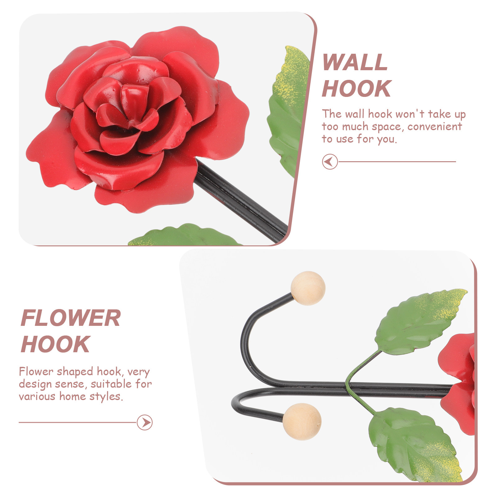 Wandhaken im Rosen-Design aus  – Home Bathroom Key Bewertung und Preis