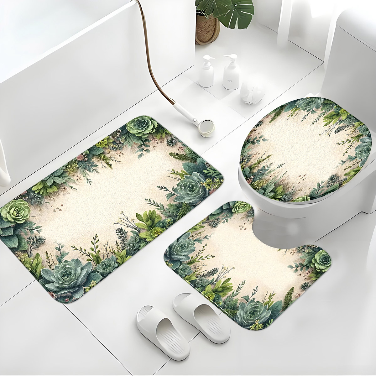 Retro Sukkulenten Badezimmer D – Zara Home Bathroom Rug Bewertung und Preis