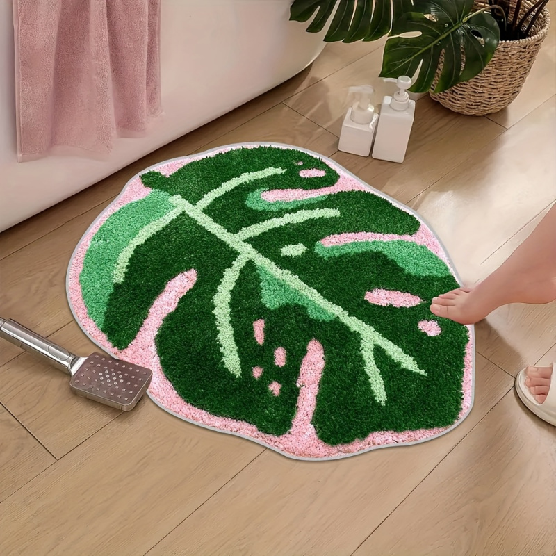 VIKAMA Rosa Plüschteppich mit  – Zara Home Bathroom Rug Bewertung und Preis