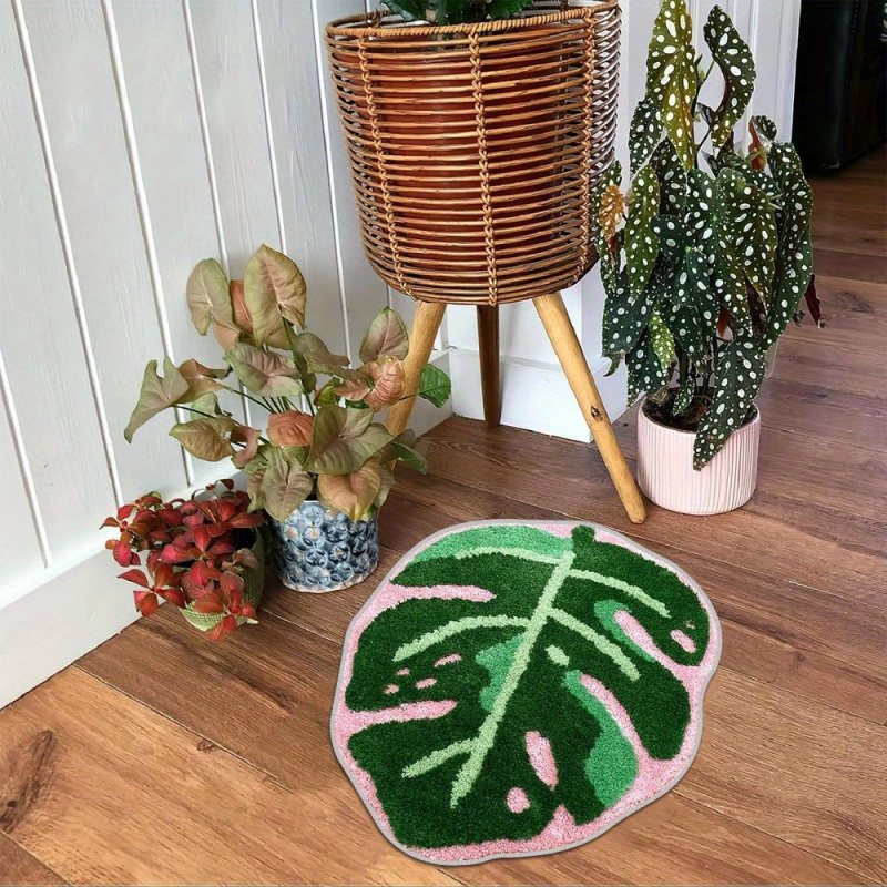 VIKAMA Rosa Plüschteppich mit  – Zara Home Bathroom Rug Bewertung und Preis