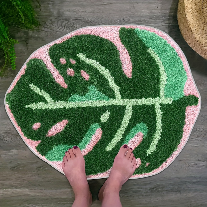 VIKAMA Rosa Plüschteppich mit  – Zara Home Bathroom Rug Bewertung und Preis