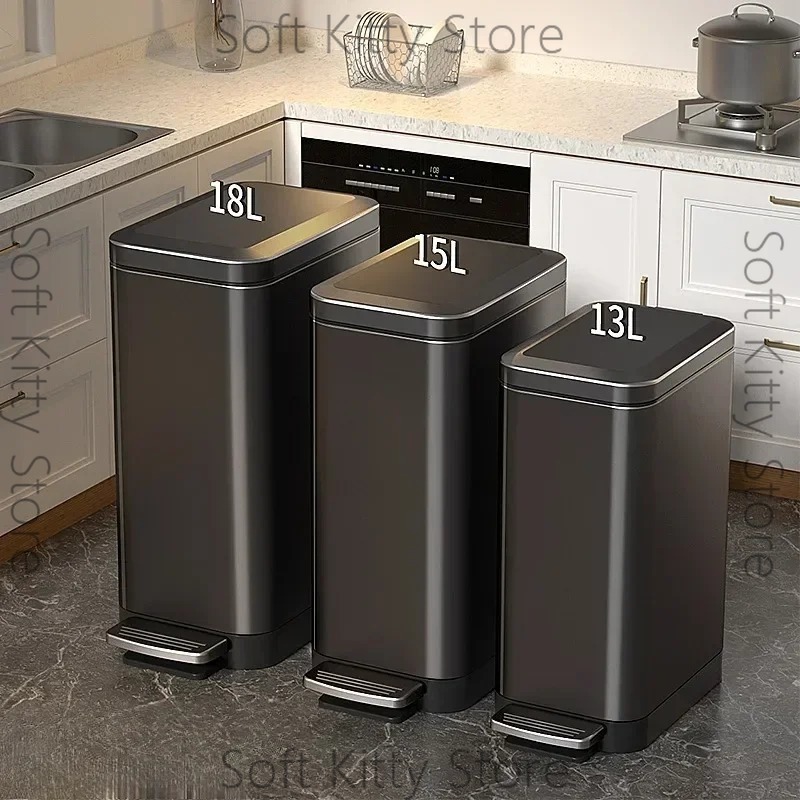 12/15/18L Tretmülleimer mit De – Home Bathroom Trash Can Bewertung und Preis