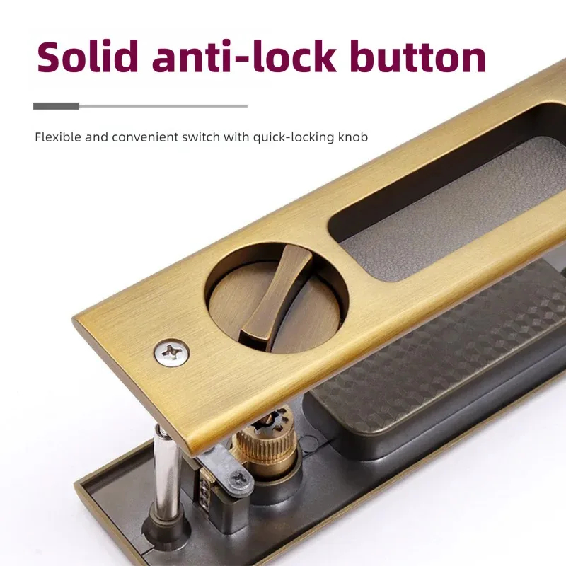 Robuster schwarzer Schiebetür- – Home Bathroom Key Bewertung und Preis