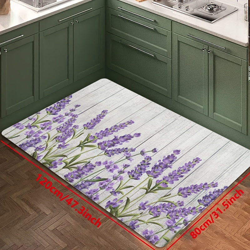 VIKAMA Blumen und Pflanzen Küc – Zara Home Bathroom Rug Bewertung und Preis