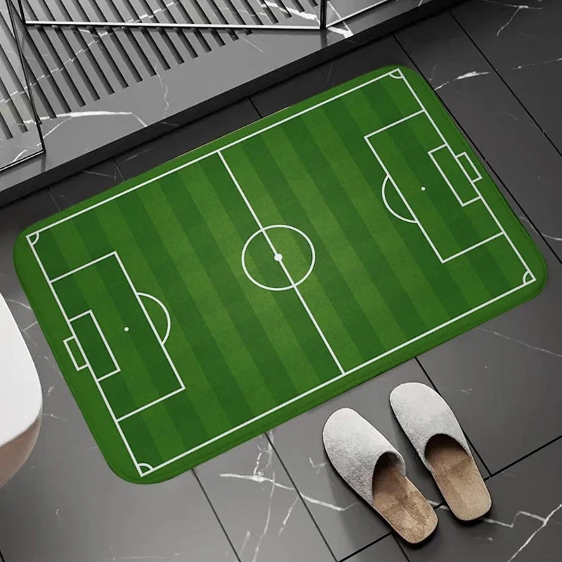 Fußballplatz-Muster, Fußmatte, – Zara Home Bathroom Rug Bewertung und Preis